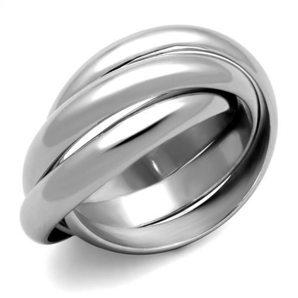 Designer Rolling Band Stainless Steel Ring